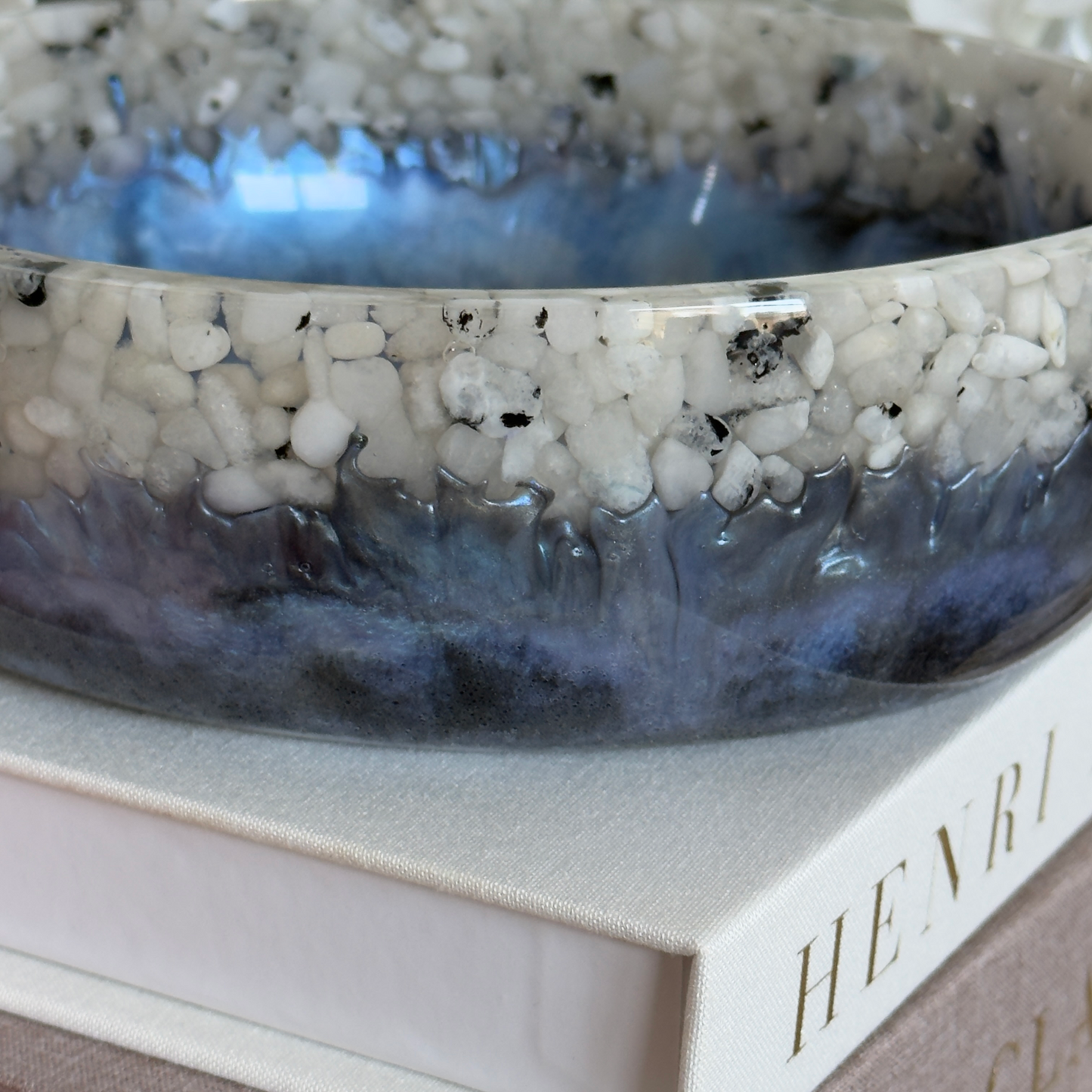 Iridescent Moonstone Fruit Bowl