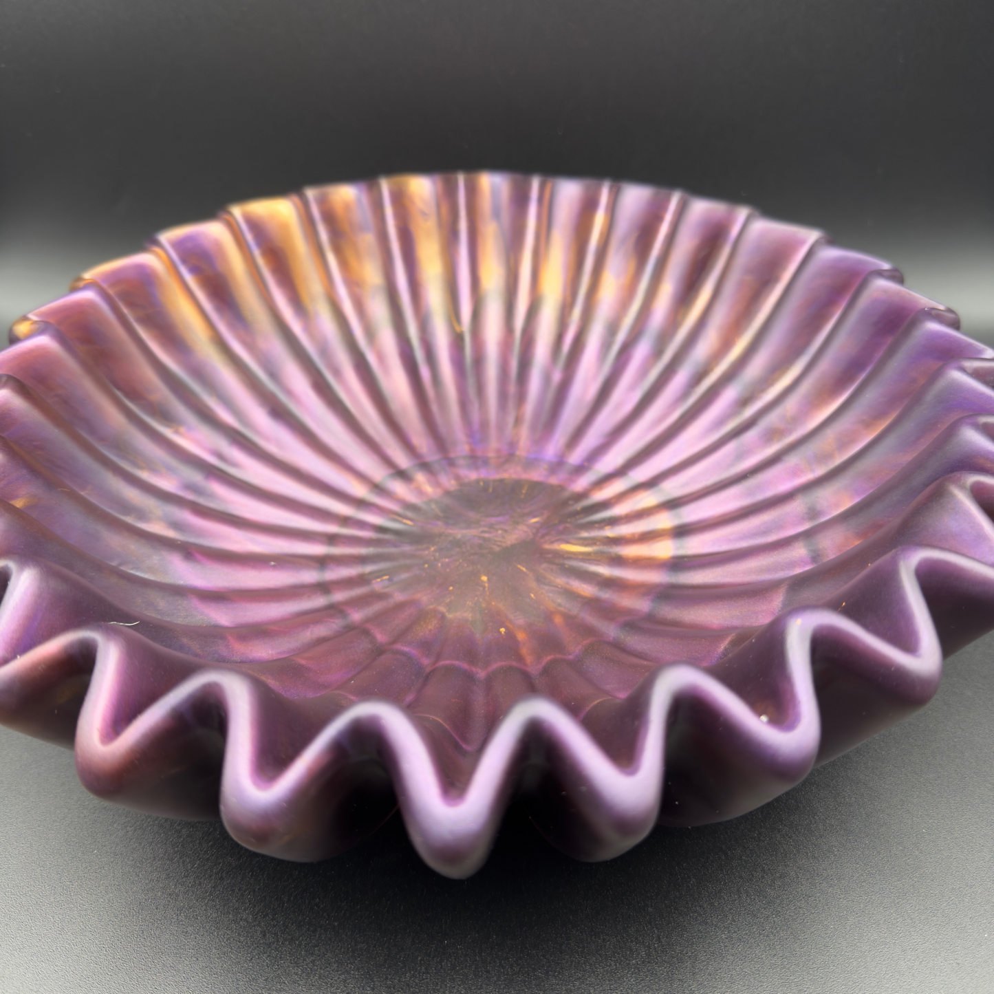 Signature Amethyst Inspired Bowl - One Of A Kind Geode Center Resin Purple Bowl