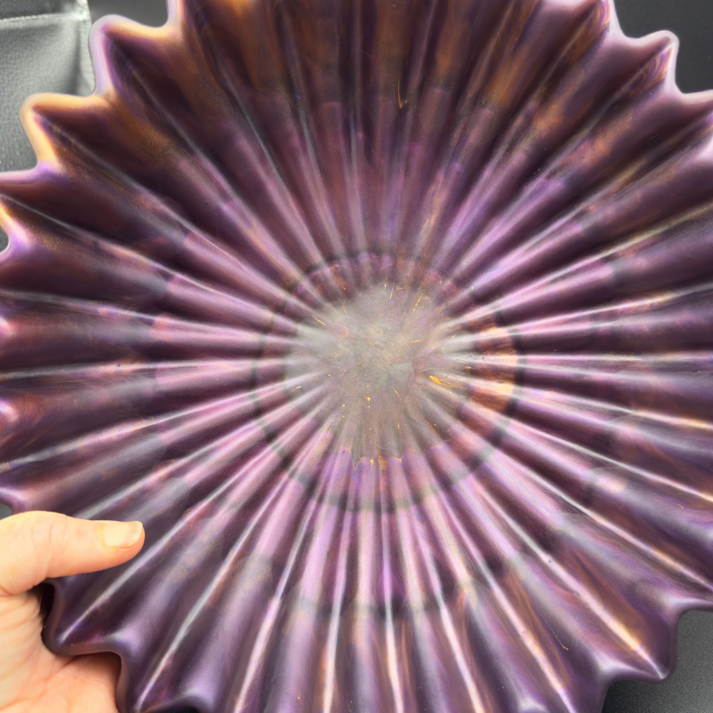 Signature Amethyst Inspired Bowl - One Of A Kind Geode Center Resin Purple Bowl