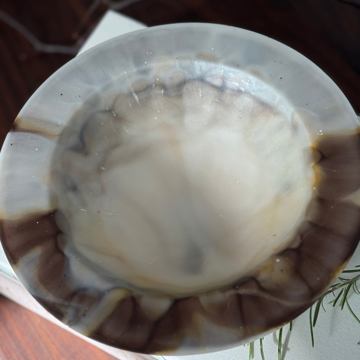 Marble Inspired Bowl | Brown Stone Looking Bowl