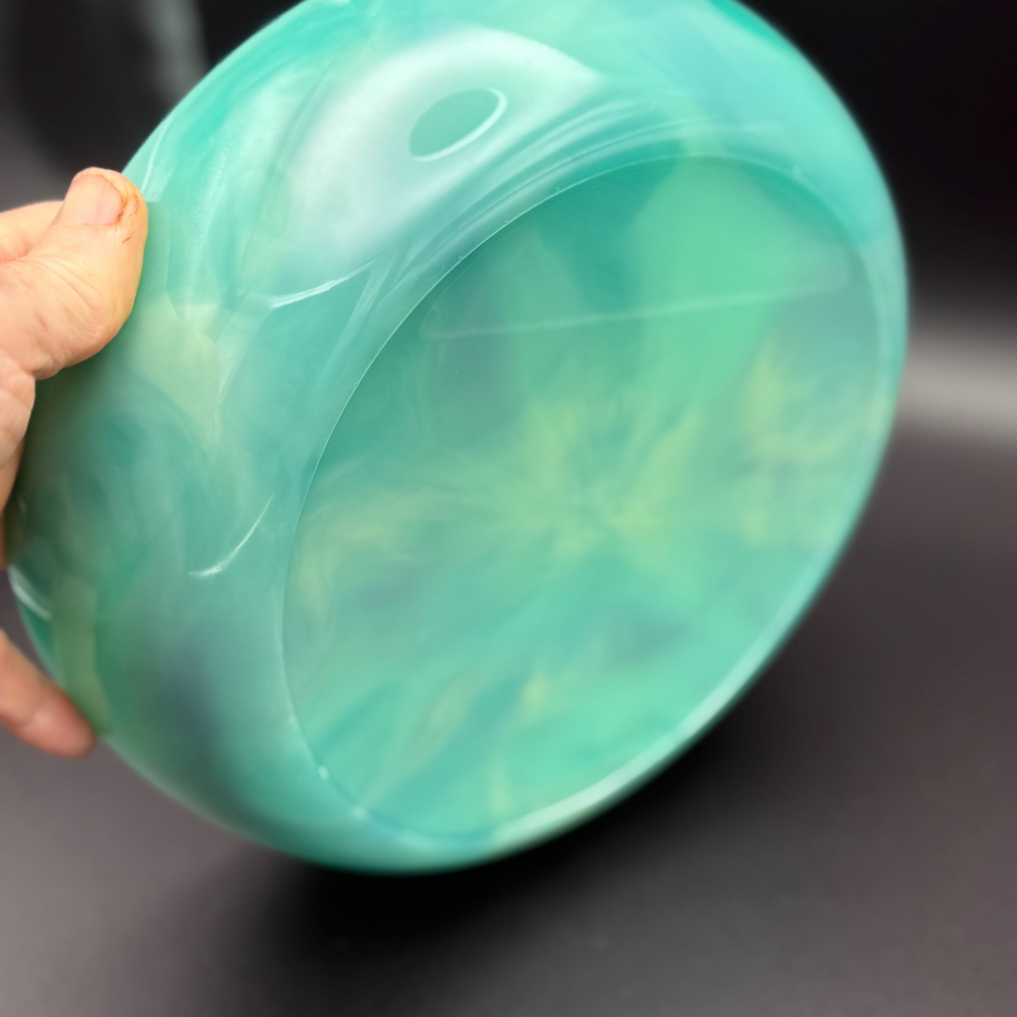 Medium Aquamarine Inspired Bowl | Green-Blue Decorative 8” Bowl for Home Decor