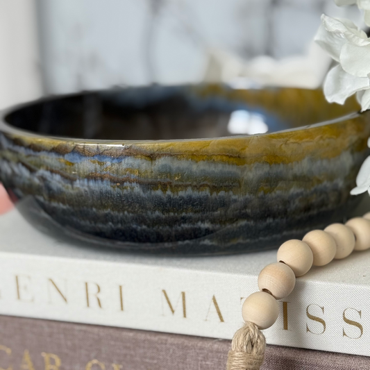 Banded Agate Resin Bowl - Stone Inspired Home Decor
