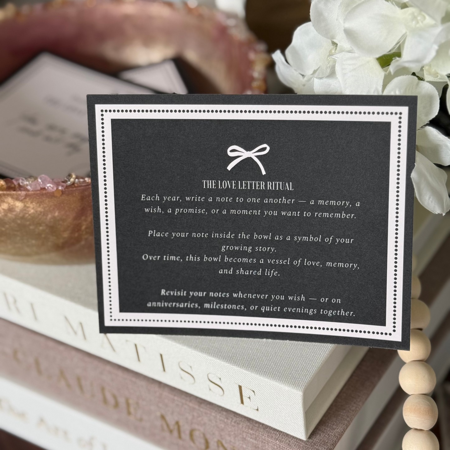 Love Letter Ritual Bowl - A Personalized Heirloom for Meaningful Moments