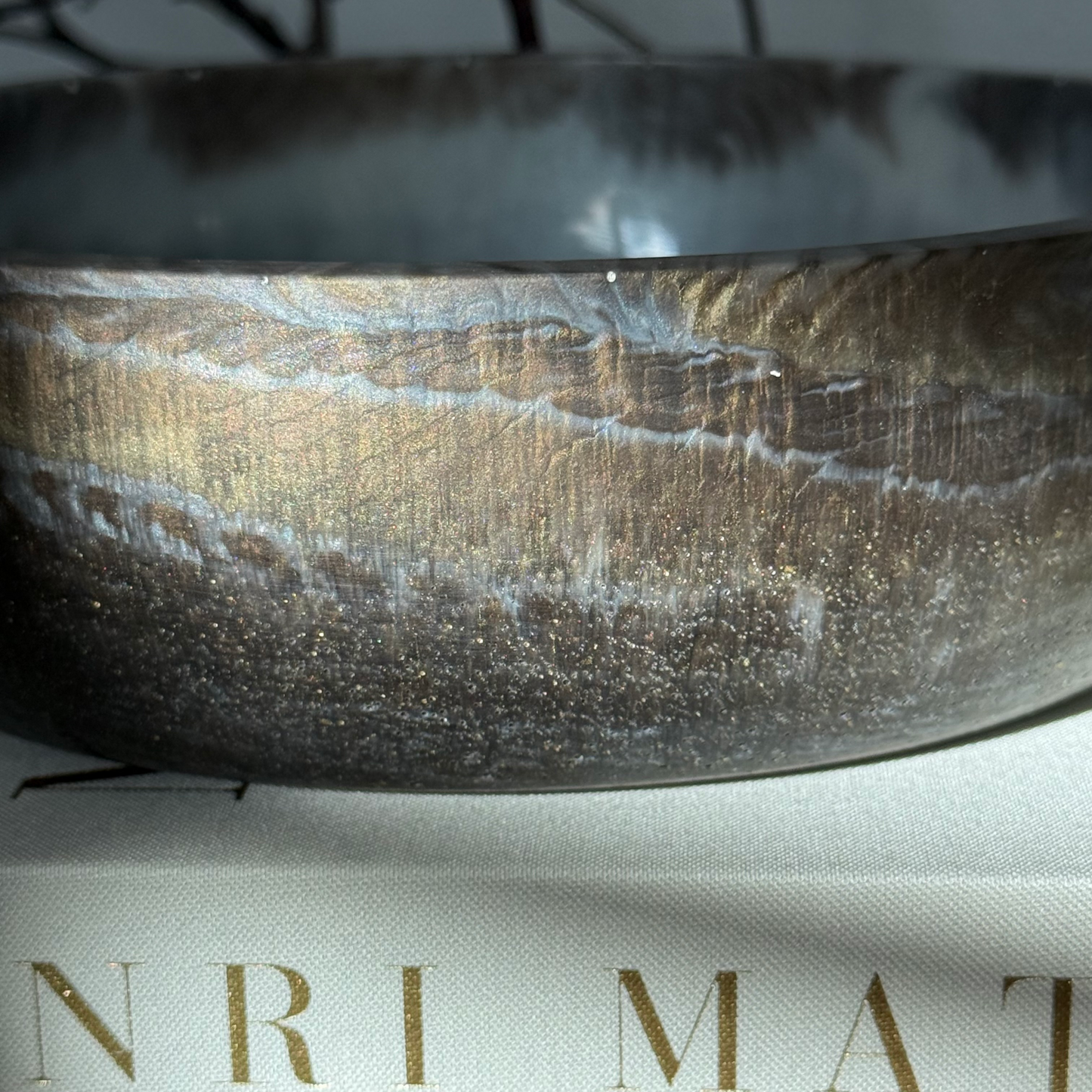 Agate Inspired Bowl | Brown Marble Looking Bowl