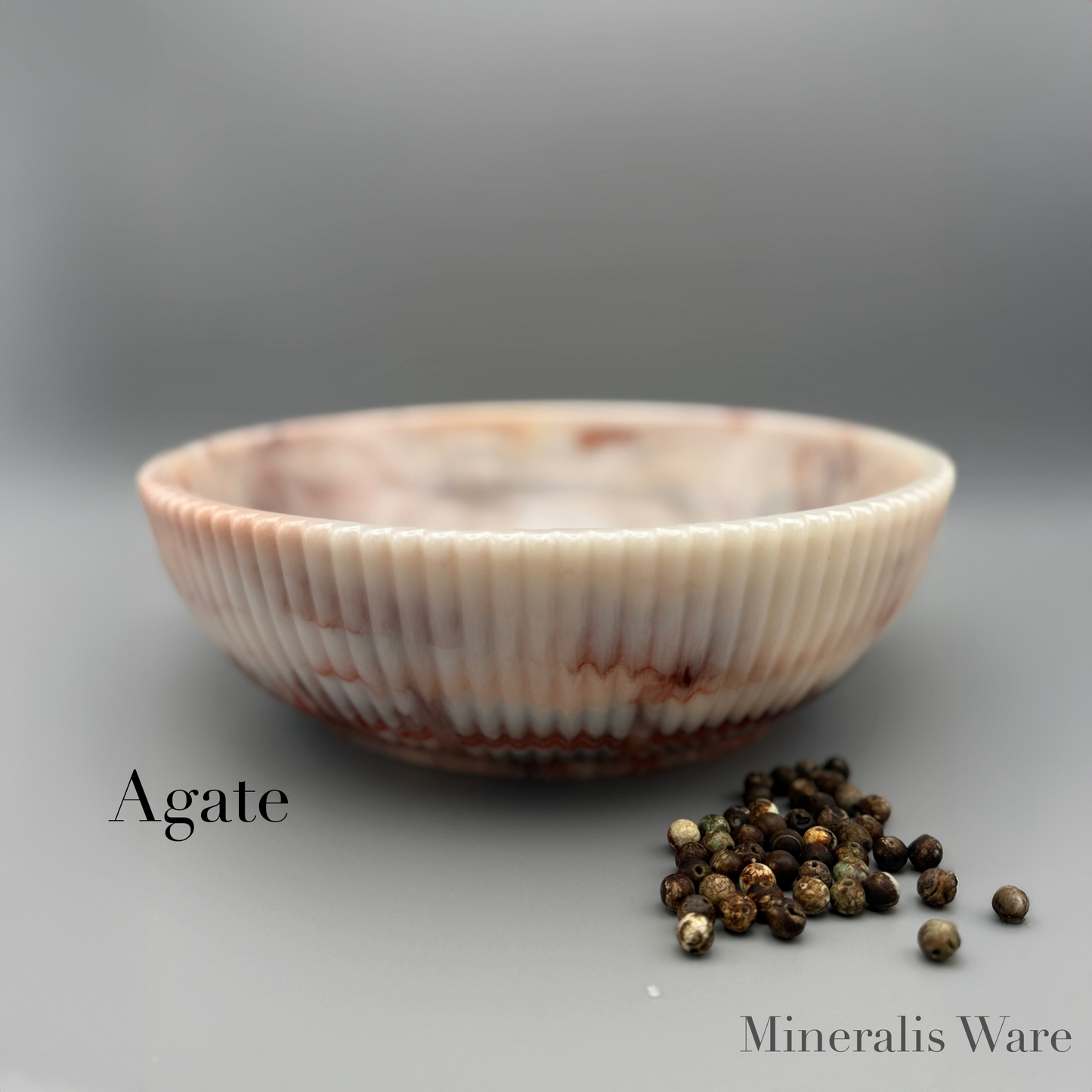 Earthy Agate Inspired Resin Bowl - Stylish Home Decor Accent