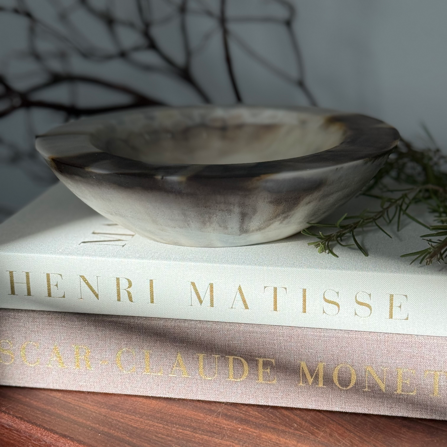 Marble Inspired Bowl | Brown Stone Looking Bowl