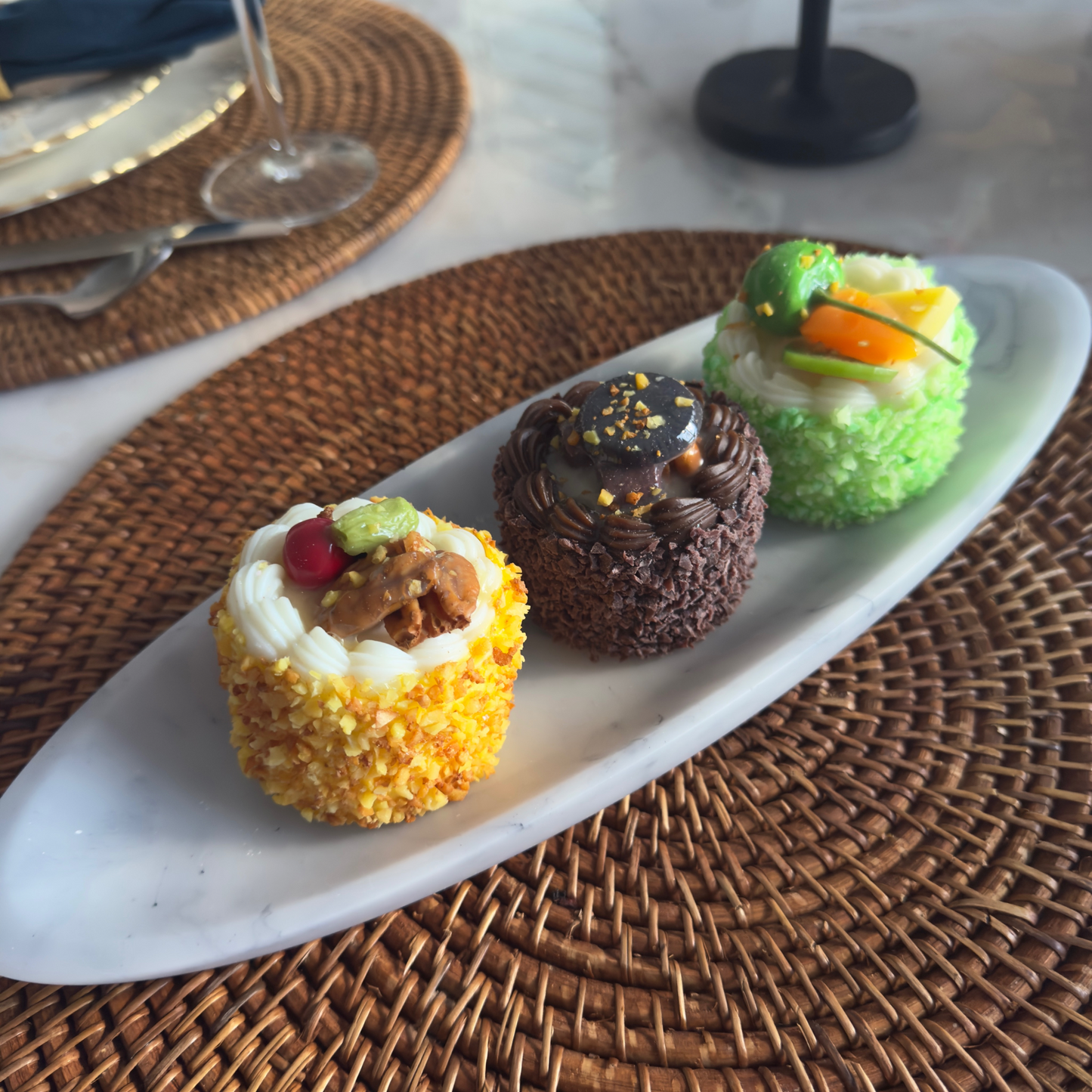 Marble Inspired Oval Bowl - Affordable Essentials Collection