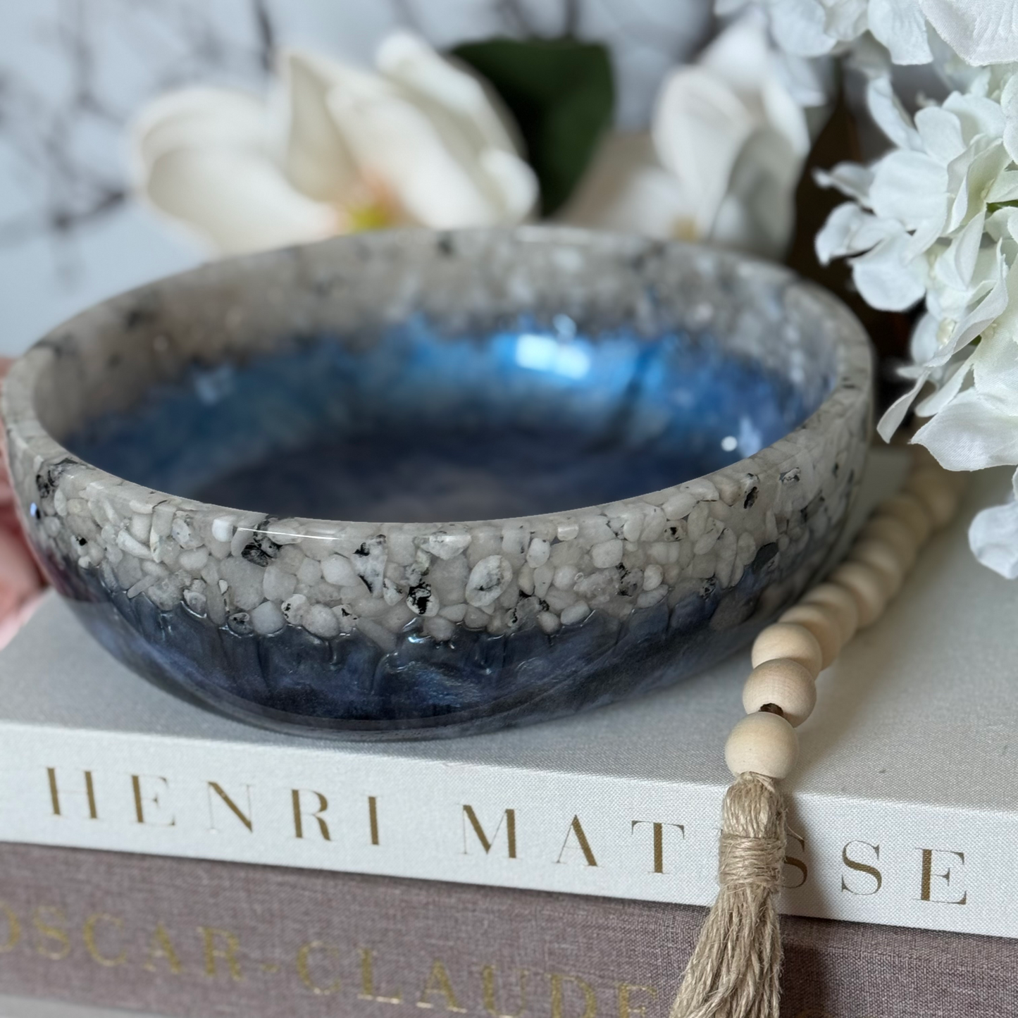 Iridescent Moonstone Fruit Bowl