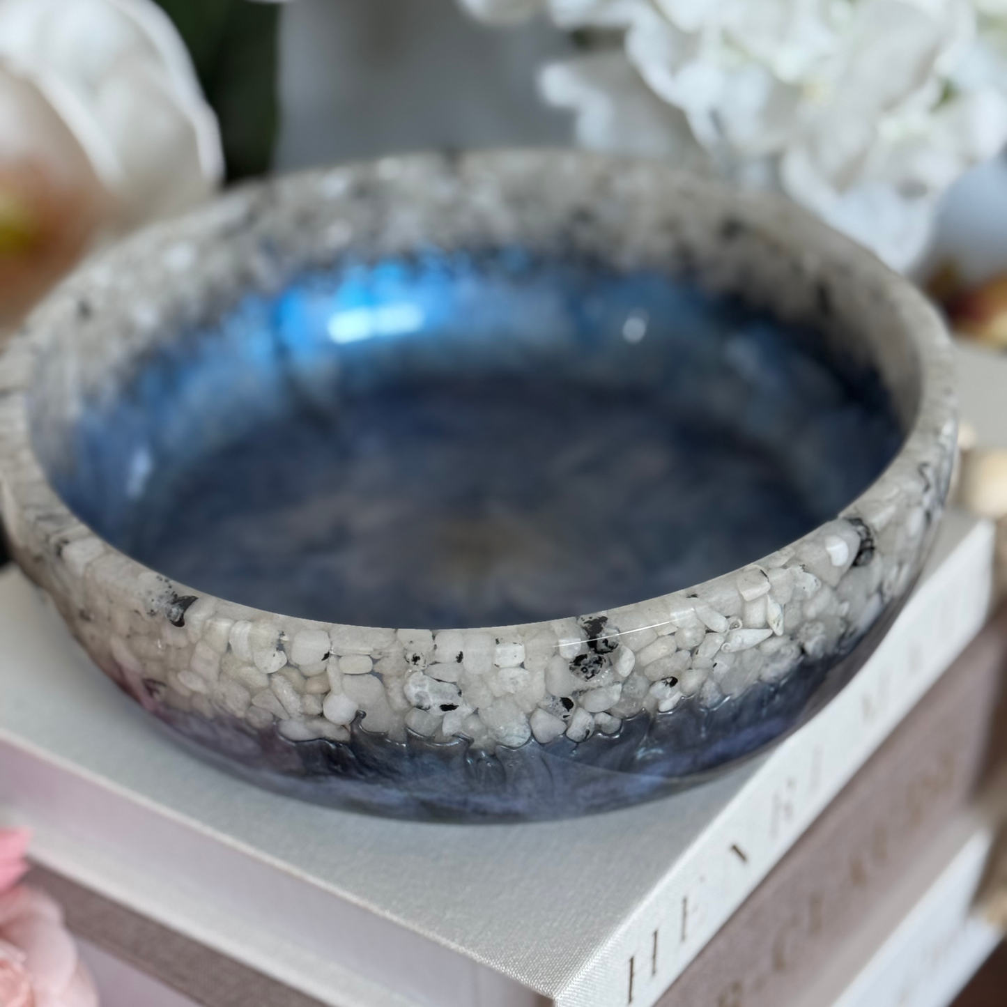 Iridescent Moonstone Fruit Bowl