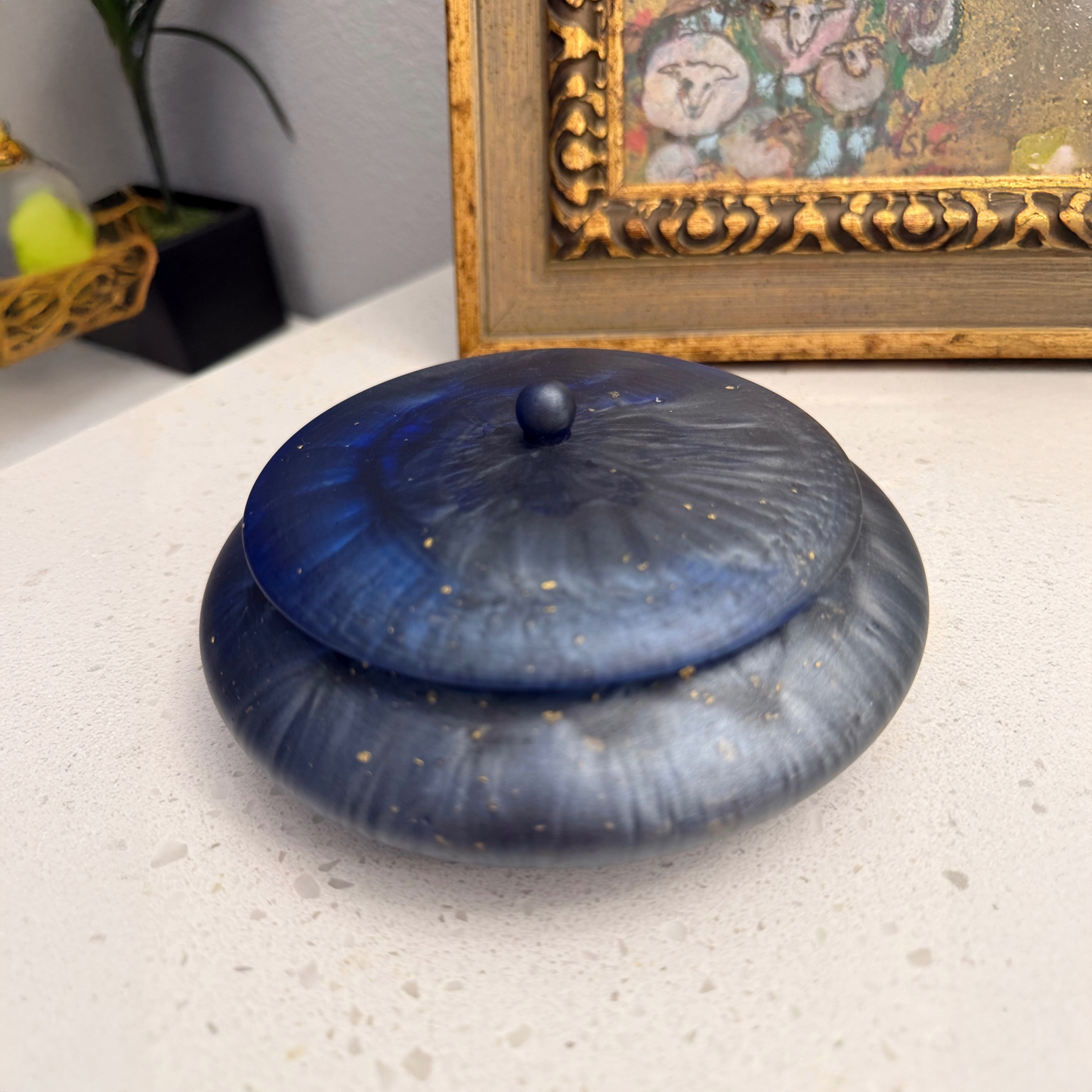 Lapis Inspired Trinket Bowl - Affordable Essentials Collection