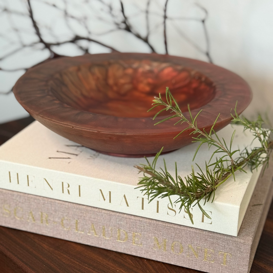 Red Jasper Inspired Bowl - Handcrafted Copper Resin Bowl