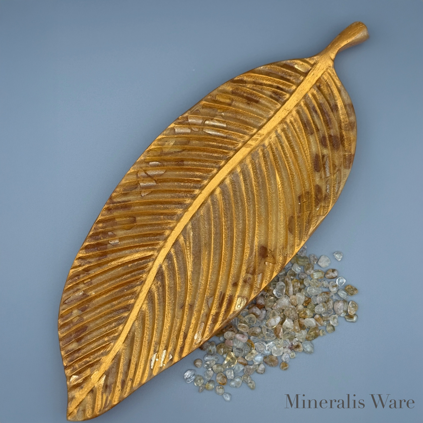 Citrine Inspired Leaf Tray - Affordable Essentials Collection