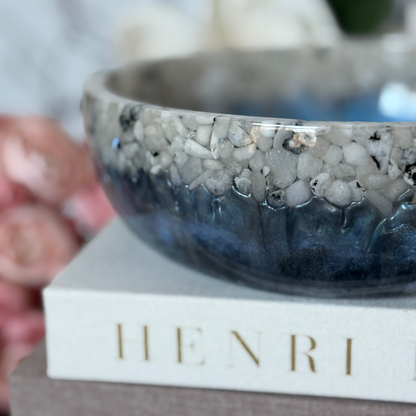 Iridescent Moonstone Fruit Bowl