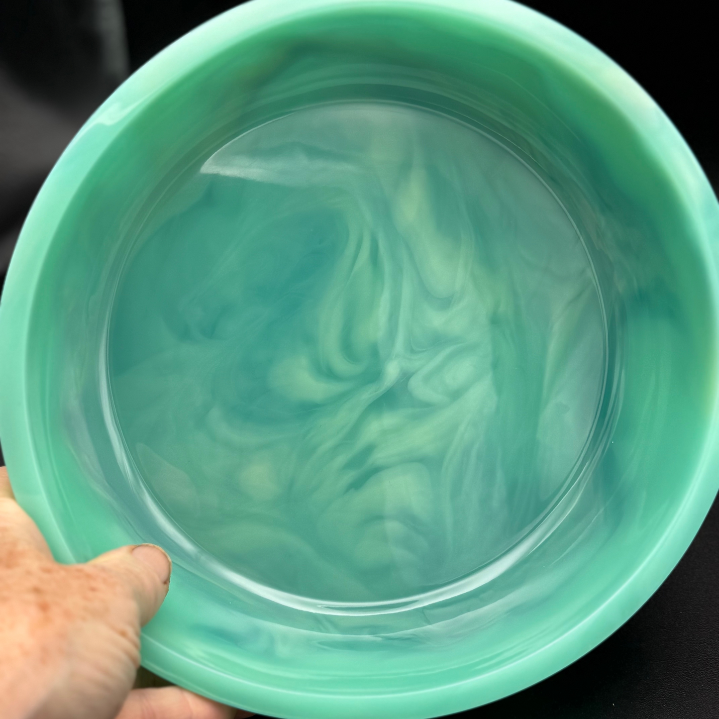 Medium Aquamarine Inspired Bowl | Green-Blue Decorative 8” Bowl for Home Decor